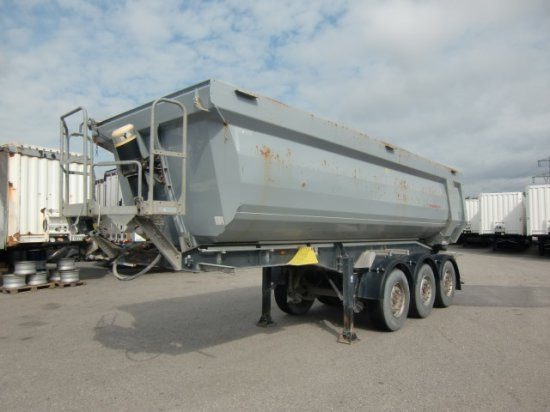 Schwarzmüller Kippmulde 25m³, SAF, Rollplane, Podest, HYVA - Tippbil semitrailer: bild 1 Schwarzmüller Kippmulde 25m³, SAF, Rollplane, Podest, HYVA - Tippbil semitrailer: bild 1