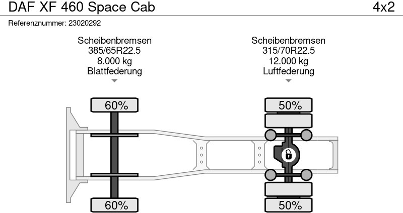 Dragbil DAF XF 460 Space Cab: bild 12