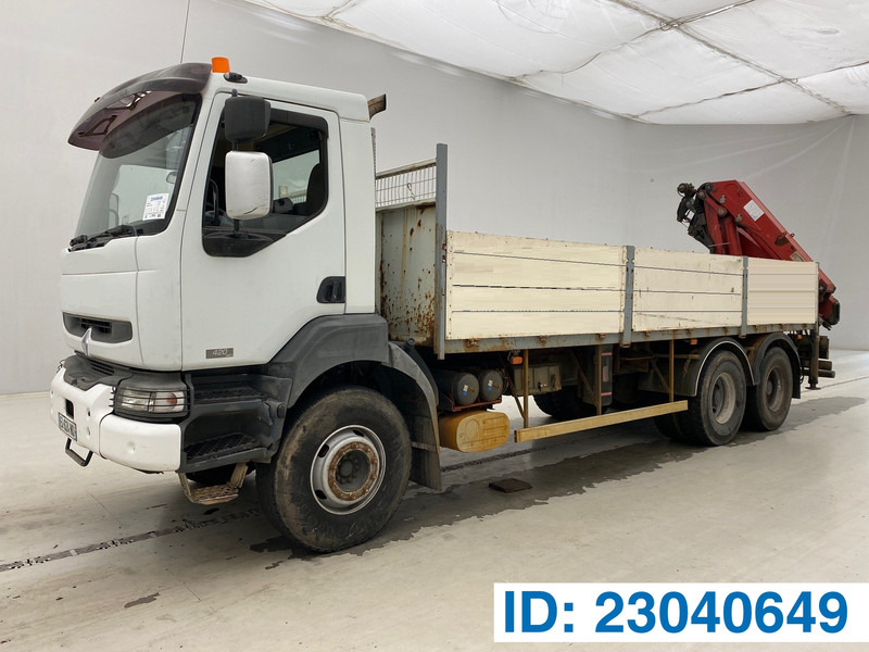 Renault Kerax 420 DCi - 6x4 - Flakbil, Kranbil: bild 1 Renault Kerax 420 DCi - 6x4 - Flakbil, Kranbil: bild 1