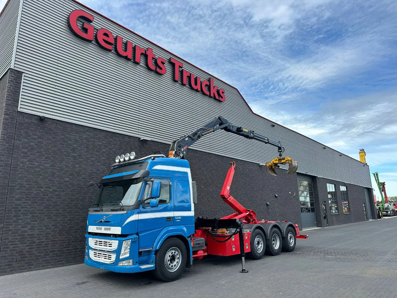 Volvo FM 500 8X2 HIAB MULTILIFT HAAKARMSYSTEM / ABROLLKIPPER / HOOKLIFT MET HIAB LOGLIFT 165Z LAADKRAAN - Lastväxlare lastbil, Kranbil: bild 2 Volvo FM 500 8X2 HIAB MULTILIFT HAAKARMSYSTEM / ABROLLKIPPER / HOOKLIFT MET HIAB LOGLIFT 165Z LAADKRAAN - Lastväxlare lastbil, Kranbil: bild 2