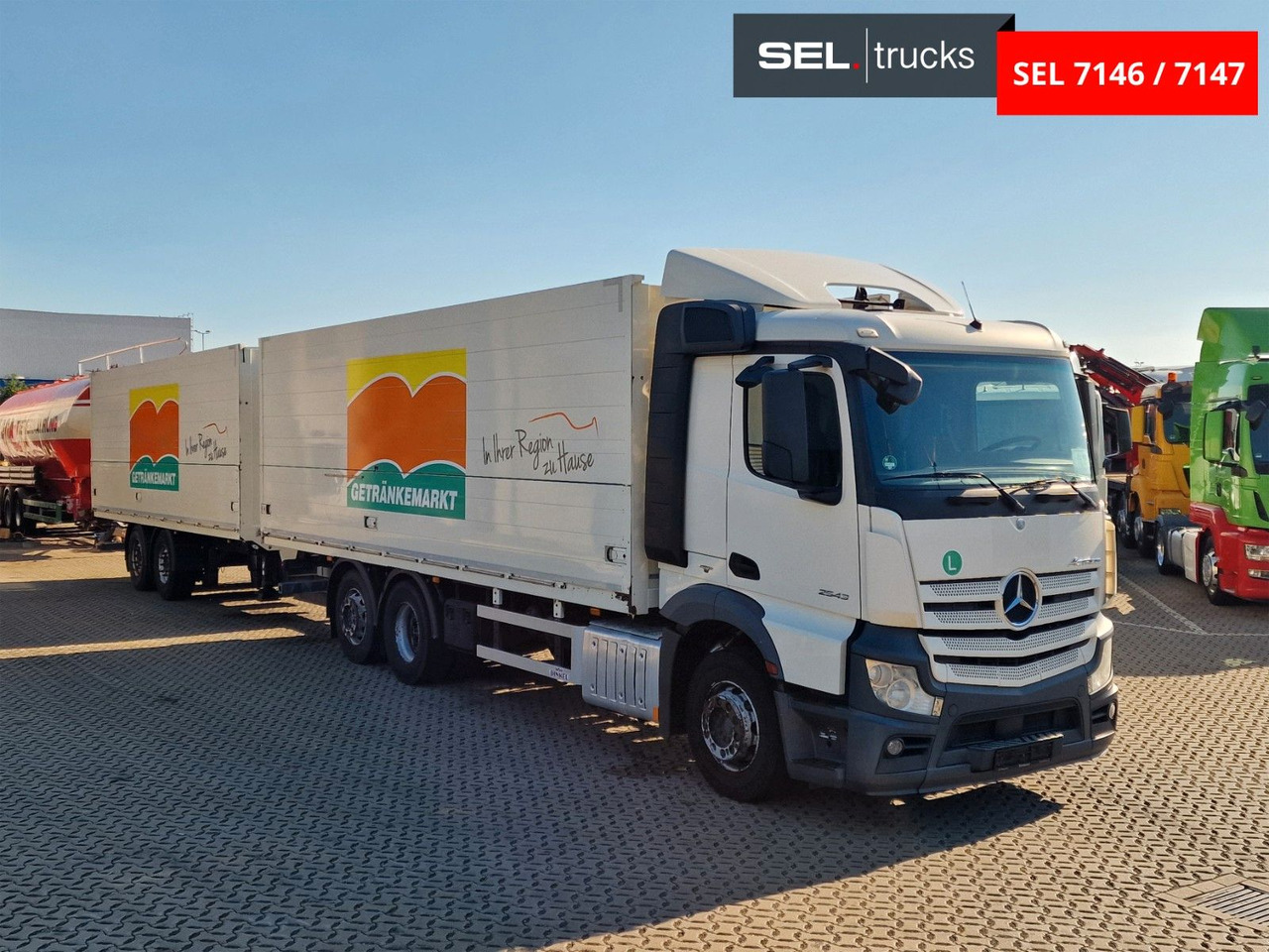 Mercedes-Benz Actros 2543 / Retarder / Lenkachse / Liftachse - Dryckestransport lastbil: bild 3 Mercedes-Benz Actros 2543 / Retarder / Lenkachse / Liftachse - Dryckestransport lastbil: bild 3