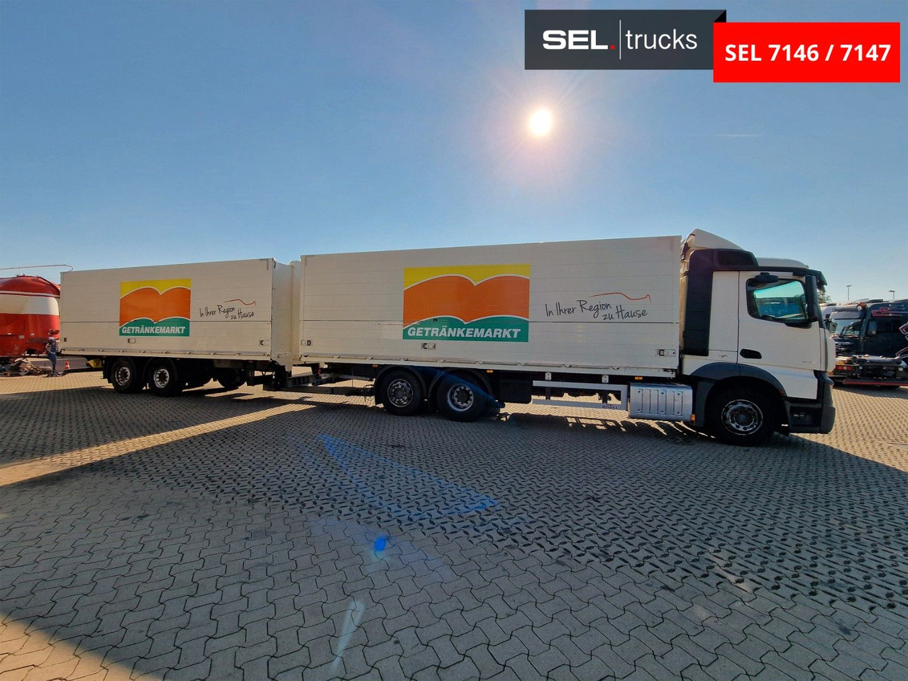 Mercedes-Benz Actros 2543 / Retarder / Lenkachse / Liftachse - Dryckestransport lastbil: bild 4 Mercedes-Benz Actros 2543 / Retarder / Lenkachse / Liftachse - Dryckestransport lastbil: bild 4