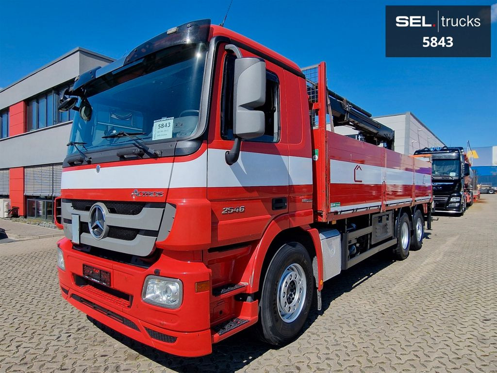 Mercedes-Benz Actros 2546 / HIAB 166K / ADC 4,1t / Lenkachse - Kranbil, Flakbil: bild 1 Mercedes-Benz Actros 2546 / HIAB 166K / ADC 4,1t / Lenkachse - Kranbil, Flakbil: bild 1