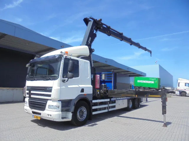 DAF CF 85 360 6X2 HIAB 477/5 NL TRUCK - Flakbil, Kranbil: bild 1 DAF CF 85 360 6X2 HIAB 477/5 NL TRUCK - Flakbil, Kranbil: bild 1