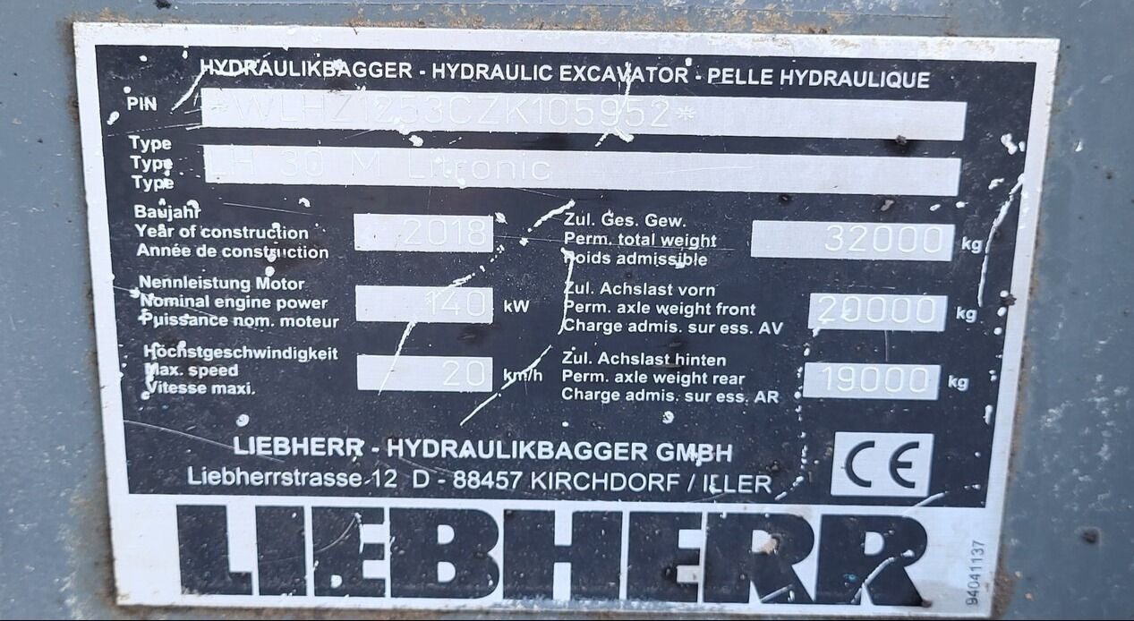 Materialhanterare LIEBHERR LH30M: bild 37