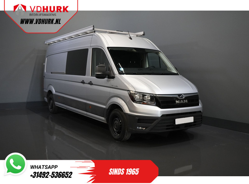 MAN TGE 3.180 180 pk DSG Aut. L4H3 DC Dubbel Cabine BPM VRIJ! 7 pers./ 270Gr. Deuren/ Carplay/ Imperiaal + Trap/ Gev.Stoel/ Cruise/ Came - Skåpbil, Dubbelhytt transportbil: bild 1 MAN TGE 3.180 180 pk DSG Aut. L4H3 DC Dubbel Cabine BPM VRIJ! 7 pers./ 270Gr. Deuren/ Carplay/ Imperiaal + Trap/ Gev.Stoel/ Cruise/ Came - Skåpbil, Dubbelhytt transportbil: bild 1