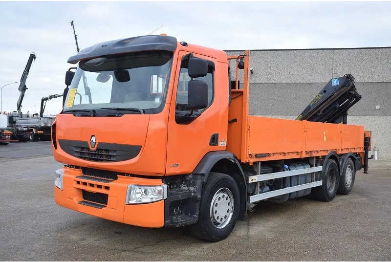 Renault Premium 410 - Flakbil, Kranbil: bild 2 Renault Premium 410 - Flakbil, Kranbil: bild 2
