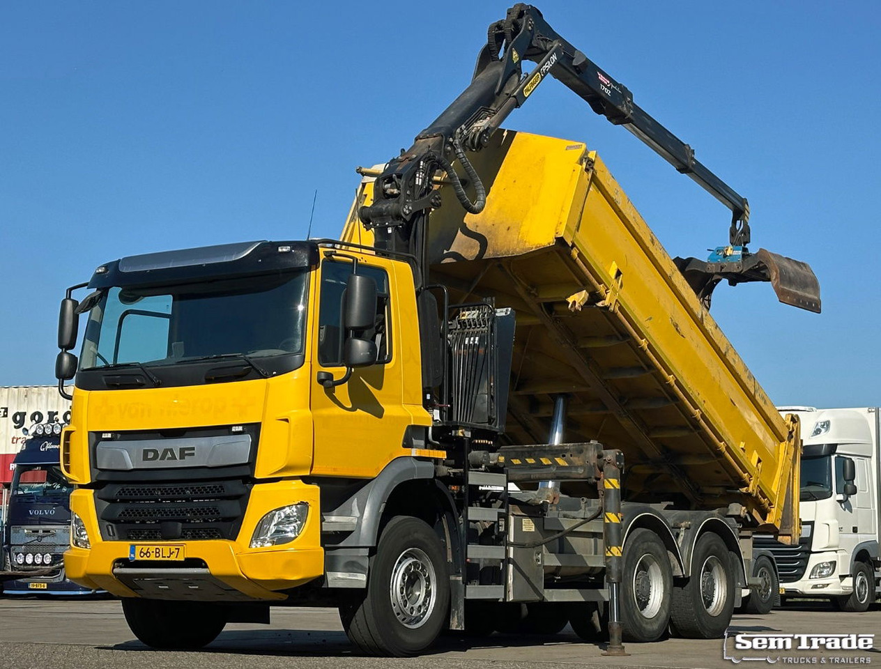 DAF CF 410 FAT 6X4 188.000 KM Palfinger 17 TON/Meter Kraan 2 Zijdige Ruizeveld K - Kranbil: bild 1 DAF CF 410 FAT 6X4 188.000 KM Palfinger 17 TON/Meter Kraan 2 Zijdige Ruizeveld K - Kranbil: bild 1