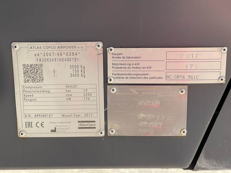 Atlas-Copco XAVS 287 - Luftkompressor: bild 4 Atlas-Copco XAVS 287 - Luftkompressor: bild 4