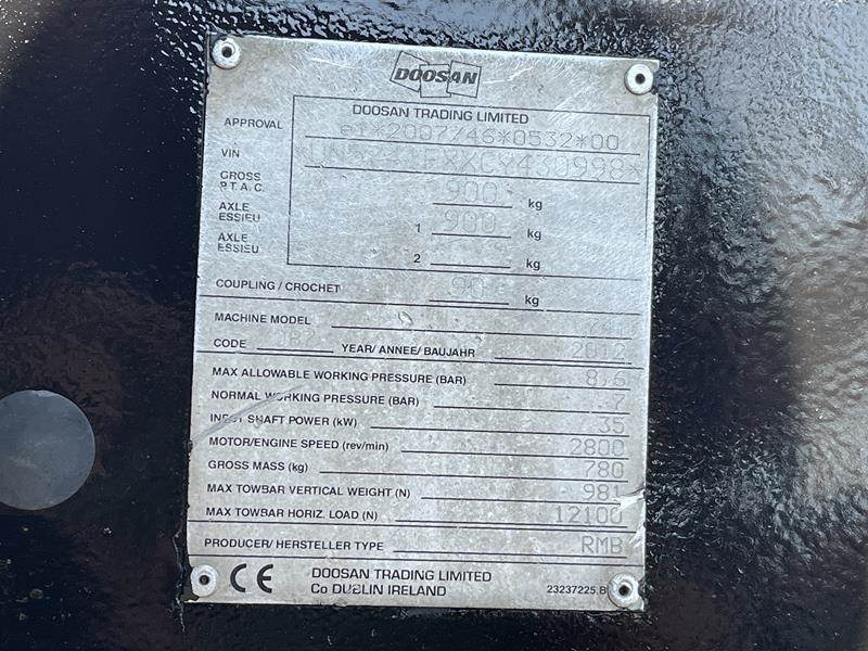 Doosan 7 / 41 - N - Luftkompressor: bild 4 Doosan 7 / 41 - N - Luftkompressor: bild 4