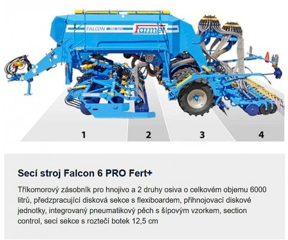 Farmet Falcon 6 PRO Fert+ - Kombisåmaskin: bild 2 Farmet Falcon 6 PRO Fert+ - Kombisåmaskin: bild 2