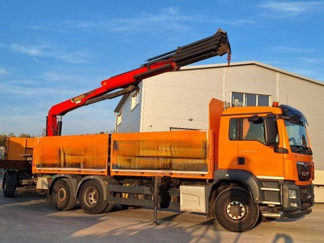 MAN TGS 26.440 - Flakbil, Kranbil: bild 1 MAN TGS 26.440 - Flakbil, Kranbil: bild 1
