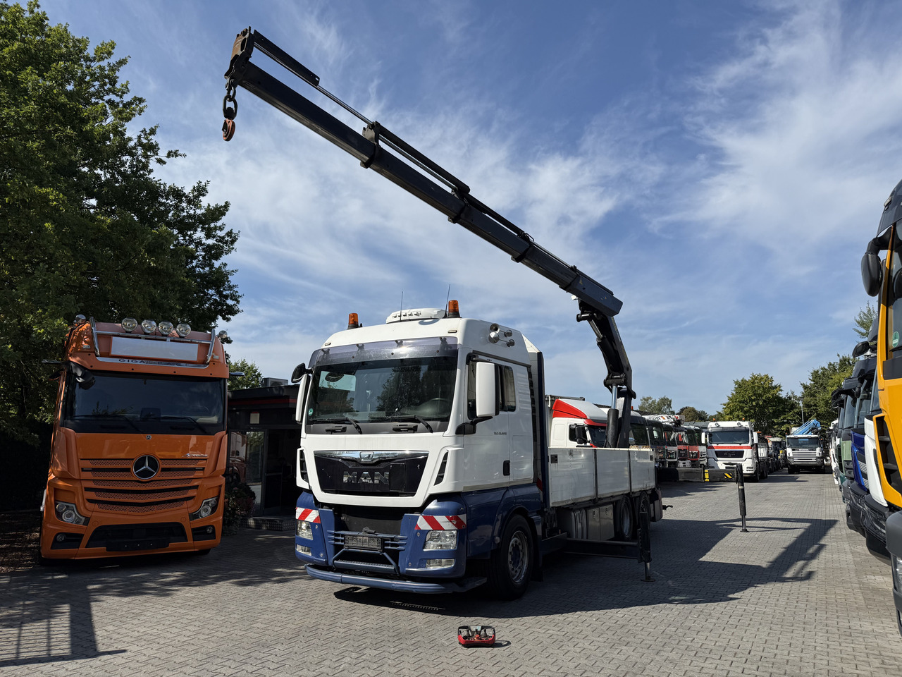 MAN TGX 26.440 6X2 Palfinger PK42502 - Kranbil, Flakbil: bild 1 MAN TGX 26.440 6X2 Palfinger PK42502 - Kranbil, Flakbil: bild 1