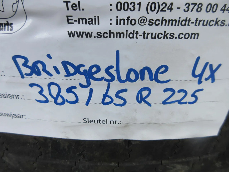 Bridgestone 385 / 65 R 22.5 OPLEGGER BANDEN MET STAAL WIEL - Däck för Lastbil: bild 5 Bridgestone 385 / 65 R 22.5 OPLEGGER BANDEN MET STAAL WIEL - Däck för Lastbil: bild 5