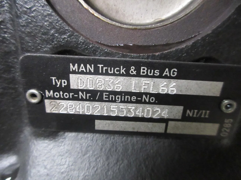 MAN 51.01100-6266 // 51.03100-6273 // D0836LFL66 MAN 18.250 TGM EURO 6 - Motor för Lastbil: bild 5 MAN 51.01100-6266 // 51.03100-6273 // D0836LFL66 MAN 18.250 TGM EURO 6 - Motor för Lastbil: bild 5