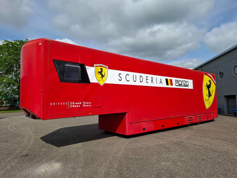 Bascontriz SR2 / RACETRAILER / PLATFORM 2000KG / 2CARS / OUTDOOR TENT / SEPARATE LIVING SPACE / 2008 - Biltransportbil semitrailer: bild 1 Bascontriz SR2 / RACETRAILER / PLATFORM 2000KG / 2CARS / OUTDOOR TENT / SEPARATE LIVING SPACE / 2008 - Biltransportbil semitrailer: bild 1