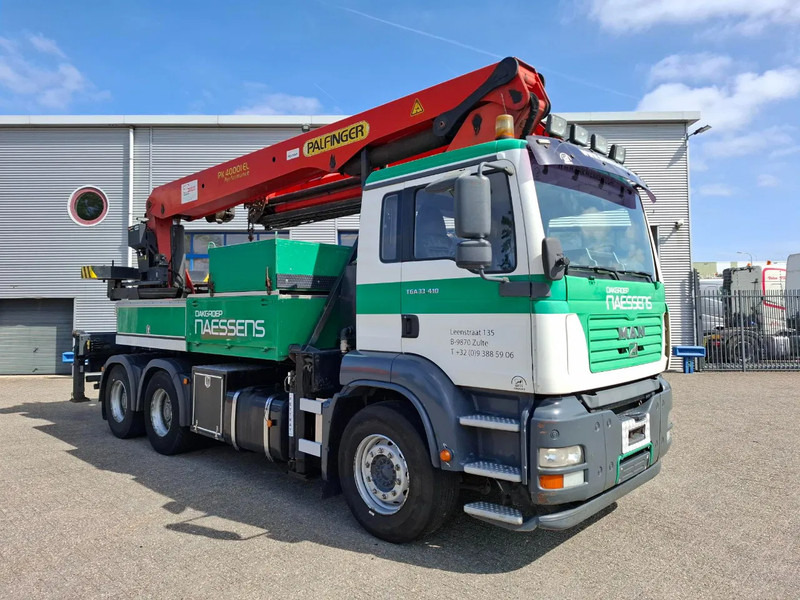 MAN TGA 33.410 / 6X4 / PALFINGER PK4000 1EL ROOFER CRANE / 25M / REMOTE / 2X BIG AXLE / 490677 KM / MANUAL / EURO-3 / 2005 - Kranbil: bild 4 MAN TGA 33.410 / 6X4 / PALFINGER PK4000 1EL ROOFER CRANE / 25M / REMOTE / 2X BIG AXLE / 490677 KM / MANUAL / EURO-3 / 2005 - Kranbil: bild 4
