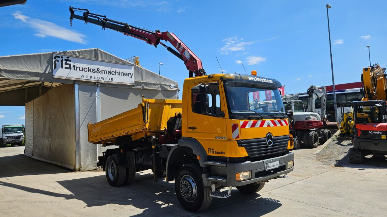 Mercedes-Benz Atego 1828 AK meiller tipper 4x4 - crane 9.5M - remote control - Tippbil lastbil: bild 2 Mercedes-Benz Atego 1828 AK meiller tipper 4x4 - crane 9.5M - remote control - Tippbil lastbil: bild 2