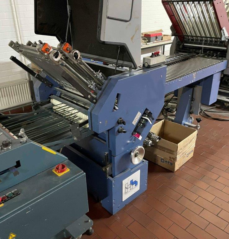 2.tes mobile and height-adjustable four buckle plate folder Herzog & Heymann H&H M7.58-4 - Vikmaskin: bild 1 2.tes mobile and height-adjustable four buckle plate folder Herzog & Heymann H&H M7.58-4 - Vikmaskin: bild 1