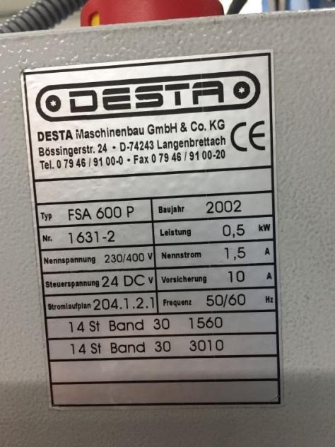 Desta BAS - FSA 600 flat pile delivery with sheet press - Vikmaskin: bild 4 Desta BAS - FSA 600 flat pile delivery with sheet press - Vikmaskin: bild 4