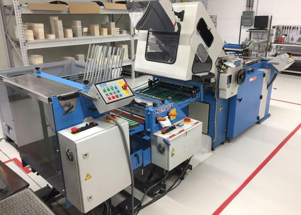 Buckle plate folder GUK FA 54-4-F-TH with stream delivery S-520 for prefold products - Vikmaskin: bild 1 Buckle plate folder GUK FA 54-4-F-TH with stream delivery S-520 for prefold products - Vikmaskin: bild 1