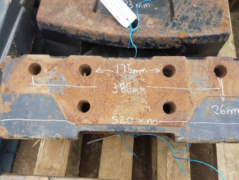 Motvikt för Lantbruksmaskiner New Holland  Tm, Ts, 60 Series Main Weight Carrier Block 82026907, 82014593: bild 10