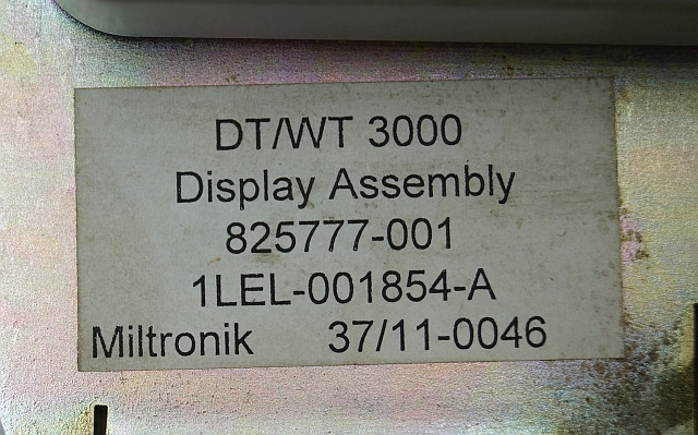 Crown 825777-001 | DT/WT3000 display 825777-001 1LEL-001854-A Miltronik 37/11-00 DT/WT3000 display 825777-001 1LEL-001854-A Miltronik 37/11-0046 - Instrumentbräda för Materialhanteringsutrustning: bild 2 Crown 825777-001 | DT/WT3000 display 825777-001 1LEL-001854-A Miltronik 37/11-00 DT/WT3000 display 825777-001 1LEL-001854-A Miltronik 37/11-0046 - Instrumentbräda för Materialhanteringsutrustning: bild 2