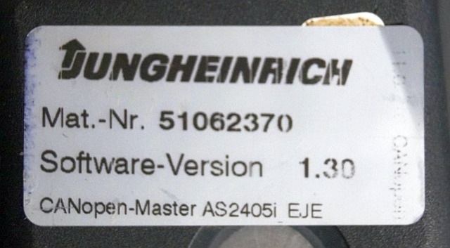 Jungheinrich 51037707 | Rij regeling driving controller AS2405i index E Sw. 1,31 - Kontrollenhet för Materialhanteringsutrustning: bild 4 Jungheinrich 51037707 | Rij regeling driving controller AS2405i index E Sw. 1,31 - Kontrollenhet för Materialhanteringsutrustning: bild 4