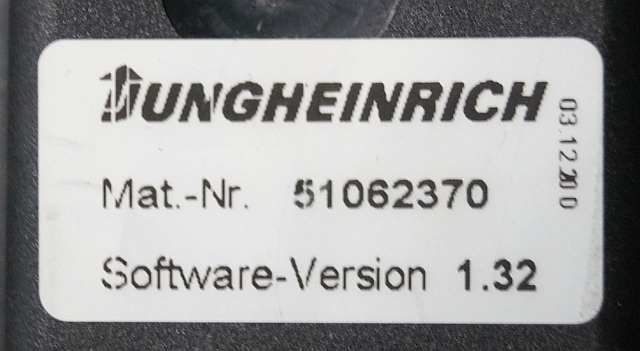 Jungheinrich 51037707 | Rij regeling driving controller AS2405i index E Sw. 1,31 - Kontrollenhet för Materialhanteringsutrustning: bild 4 Jungheinrich 51037707 | Rij regeling driving controller AS2405i index E Sw. 1,31 - Kontrollenhet för Materialhanteringsutrustning: bild 4