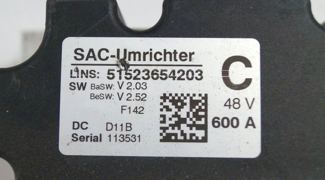 Still 51523654203 | Controller 48V/600A V2,03 V2,52 sn. 113531 from Still FMX12 - Kontrollenhet för Materialhanteringsutrustning: bild 2 Still 51523654203 | Controller 48V/600A V2,03 V2,52 sn. 113531 from Still FMX12 - Kontrollenhet för Materialhanteringsutrustning: bild 2