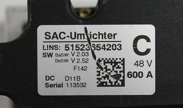 Still 51523654203 | Controller 48V/600A V2,03 V2,52 sn. 113532 from Still FMX12 - Kontrollenhet för Materialhanteringsutrustning: bild 2 Still 51523654203 | Controller 48V/600A V2,03 V2,52 sn. 113532 from Still FMX12 - Kontrollenhet för Materialhanteringsutrustning: bild 2