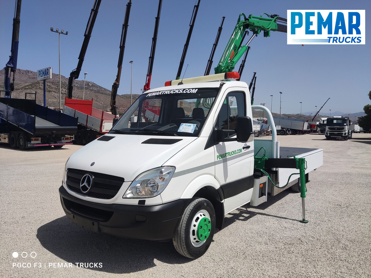 MERCEDES-BENZ SPRINTER 515 CDI GRUA CAJA FIJA 150 CV - Flakbil, Kranbil: bild 1 MERCEDES-BENZ SPRINTER 515 CDI GRUA CAJA FIJA 150 CV - Flakbil, Kranbil: bild 1