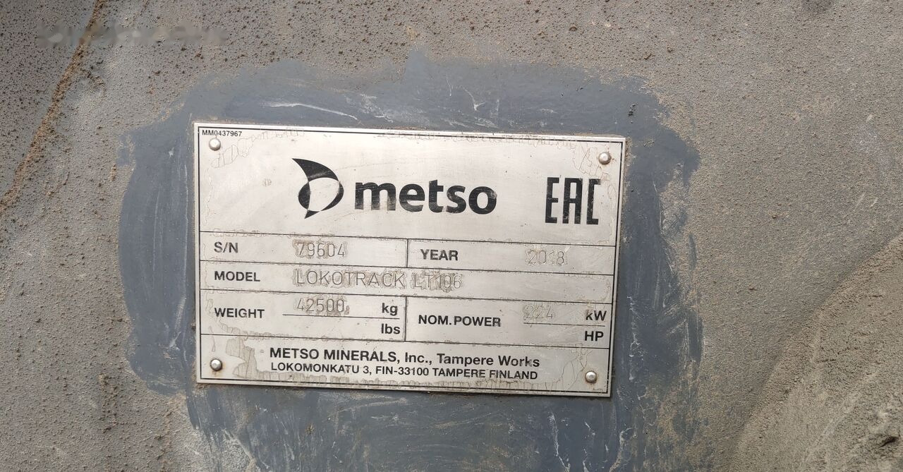 Metso Lokotrack LT106 Portable Jaw Crusher - Mobilt krossverk: bild 2 Metso Lokotrack LT106 Portable Jaw Crusher - Mobilt krossverk: bild 2
