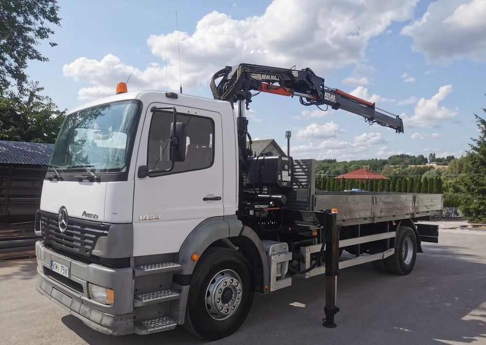 Mercedes-Benz Atego 1823 żuraw HDS Atlas 105.2 koła 315/80R22,5 - Flakbil, Kranbil: bild 1 Mercedes-Benz Atego 1823 żuraw HDS Atlas 105.2 koła 315/80R22,5 - Flakbil, Kranbil: bild 1