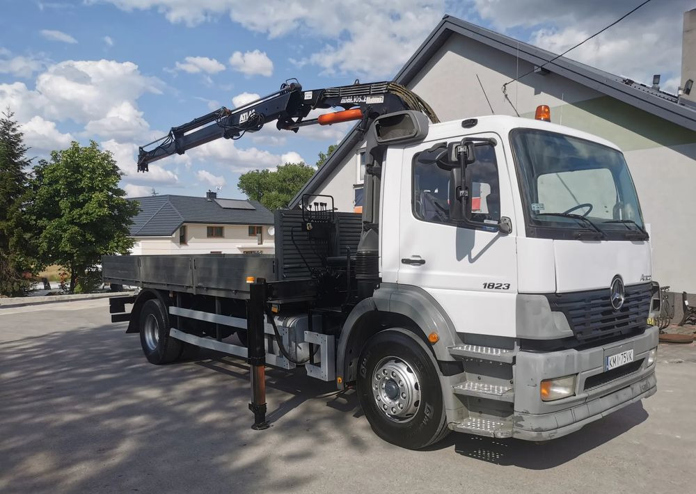 Mercedes-Benz Atego 1823 żuraw HDS Atlas 105.2 koła 315/80R22,5 - Flakbil, Kranbil: bild 2 Mercedes-Benz Atego 1823 żuraw HDS Atlas 105.2 koła 315/80R22,5 - Flakbil, Kranbil: bild 2
