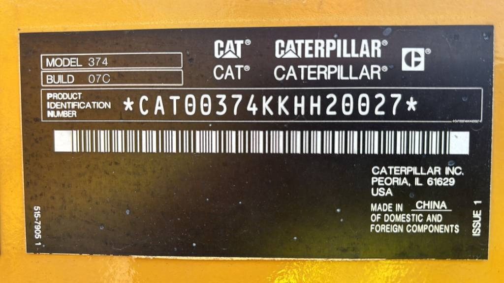 CAT 374 - Bandgrävare: bild 2 CAT 374 - Bandgrävare: bild 2