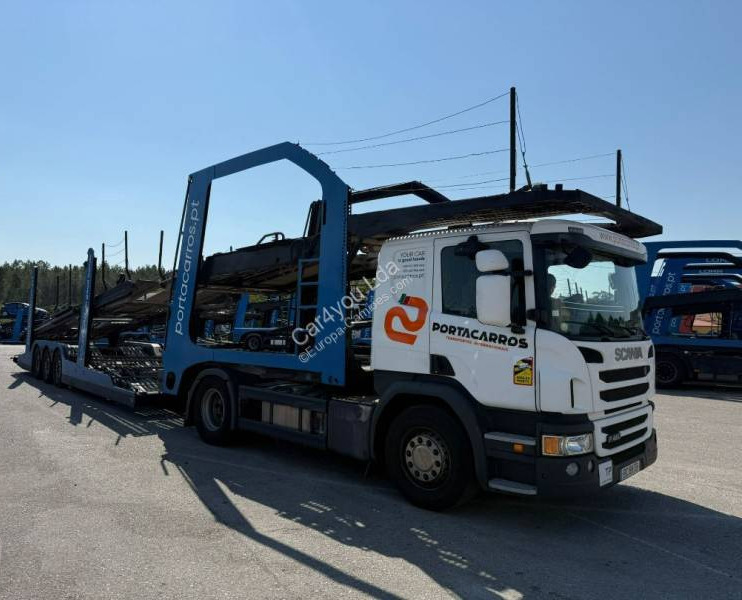Scania P 450 - Biltransportbil lastbil, Biltransportbil semitrailer: bild 1 Scania P 450 - Biltransportbil lastbil, Biltransportbil semitrailer: bild 1