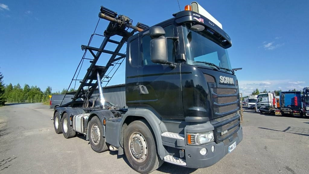 Scania R490 8x4 multilift vaijerilaite,napaperät - Liftdumper lastbil: bild 1 Scania R490 8x4 multilift vaijerilaite,napaperät - Liftdumper lastbil: bild 1