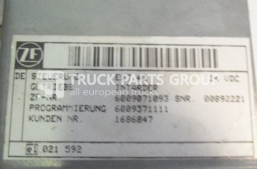 DAF 105 XF EUR 4, EURO 5 emission, electronic control unit ZF - inta control unit - Kontrollenhet för Lastbil: bild 2 DAF 105 XF EUR 4, EURO 5 emission, electronic control unit ZF - inta control unit - Kontrollenhet för Lastbil: bild 2