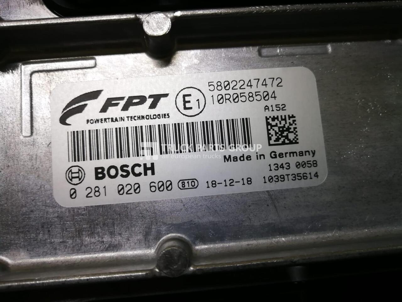 Holland, Valtra Bosch engine control unit, ECU, EDC17CV41 EDC17CV41C 837097168 P1300_2_3_0, EDC17CV41 0281020600 5802247472 - Kontrollenhet för Lastbil: bild 1 Holland, Valtra Bosch engine control unit, ECU, EDC17CV41 EDC17CV41C 837097168 P1300_2_3_0, EDC17CV41 0281020600 5802247472 - Kontrollenhet för Lastbil: bild 1