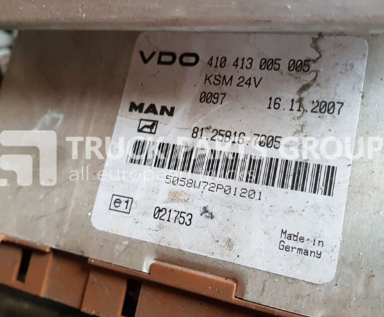 MAN TGX, TGS, TGA, TGL, TGM KSM control unit, VDO, 410413005005, 812 control unit - Kontrollenhet för Lastbil: bild 1 MAN TGX, TGS, TGA, TGL, TGM KSM control unit, VDO, 410413005005, 812 control unit - Kontrollenhet för Lastbil: bild 1