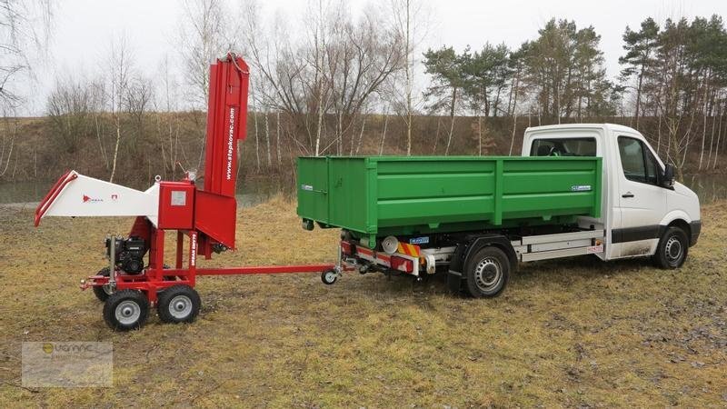 Ny Flishugg Vemac SMV70 Häcksler Holzhäcksler Holzschredder Benzin Motor Anhän: bild 15