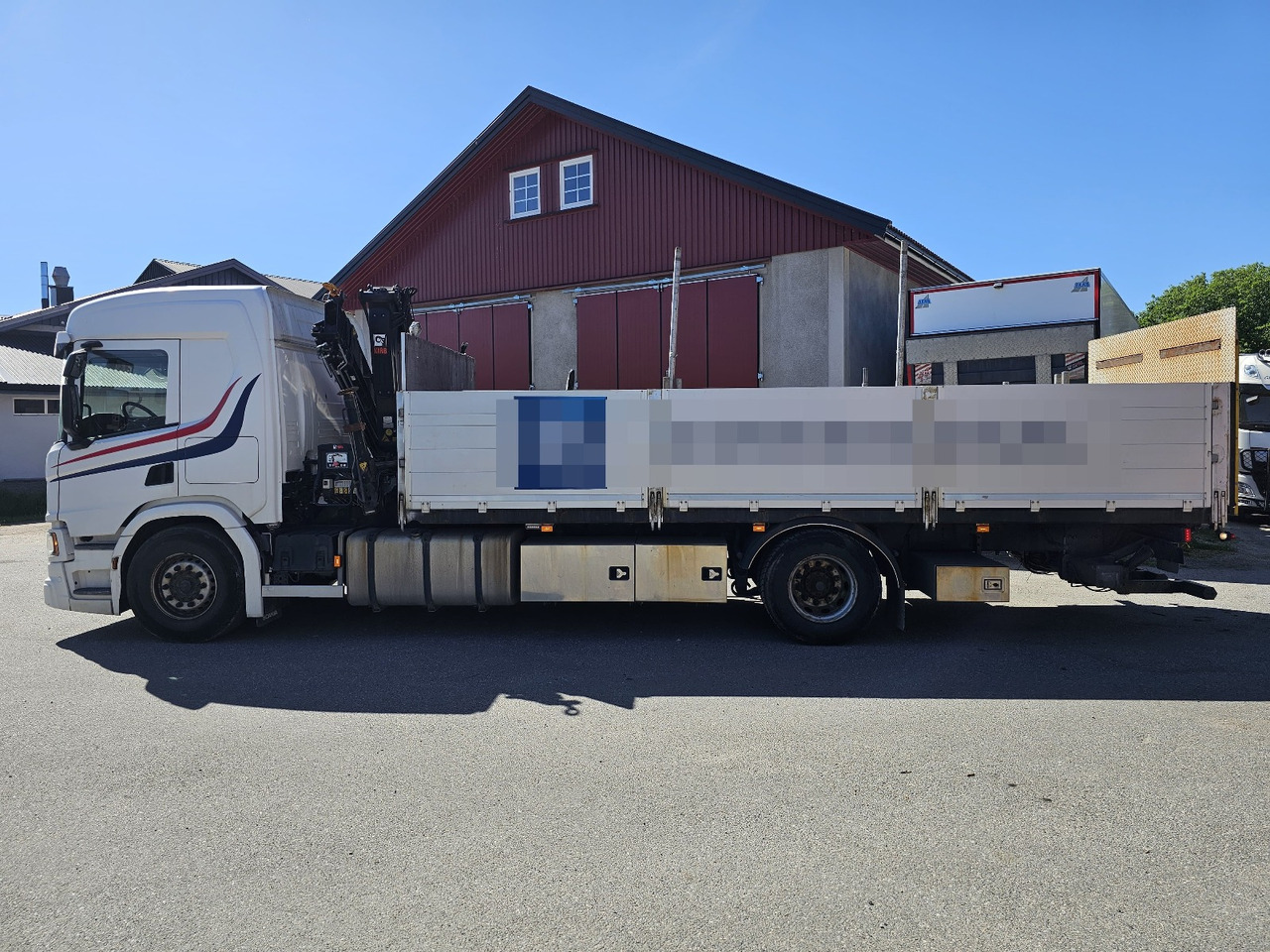 Scania P320 - Flakbil, Kranbil: bild 2 Scania P320 - Flakbil, Kranbil: bild 2