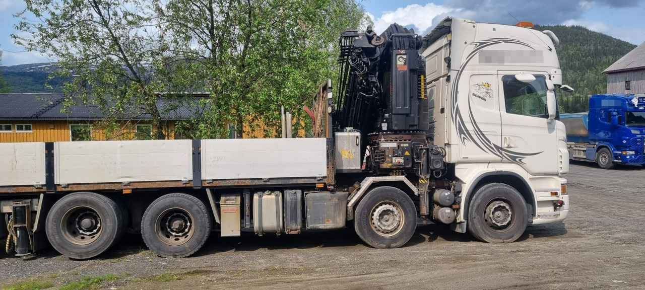 Scania R560 - Flakbil, Kranbil: bild 1 Scania R560 - Flakbil, Kranbil: bild 1
