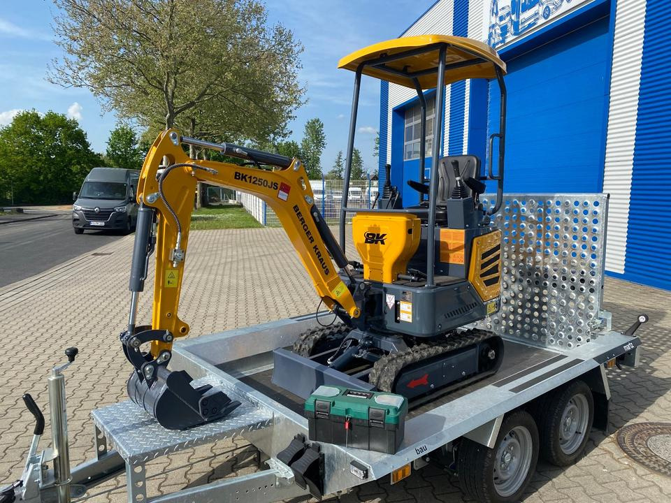 Minibagger BK1250JS + Tieflader + Zubehör *INKL.19% MWST*KUBOTA*BERGER KRAUS*JOYSTICK*SOFORT!* - Minigrävmaskin, Släp: bild 4 Minibagger BK1250JS + Tieflader + Zubehör *INKL.19% MWST*KUBOTA*BERGER KRAUS*JOYSTICK*SOFORT!* - Minigrävmaskin, Släp: bild 4