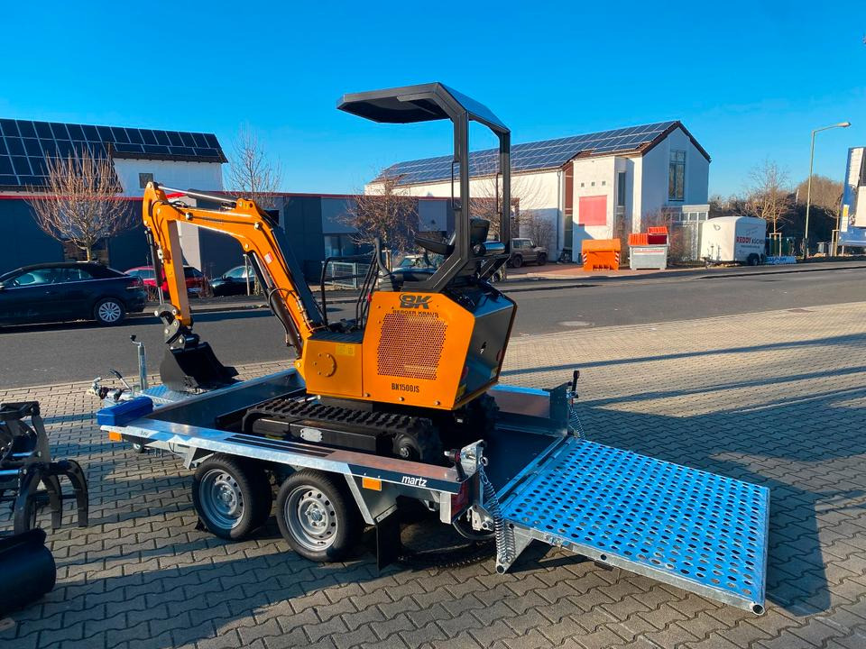 Minibagger BK1500JS + Anhänger *INKL.19% MWST*BERGER KRAUS*KUBOTA*JOYSTICK*ZUBEHÖRPAKET*SOFORT!* - Minigrävmaskin, Släp: bild 5 Minibagger BK1500JS + Anhänger *INKL.19% MWST*BERGER KRAUS*KUBOTA*JOYSTICK*ZUBEHÖRPAKET*SOFORT!* - Minigrävmaskin, Släp: bild 5