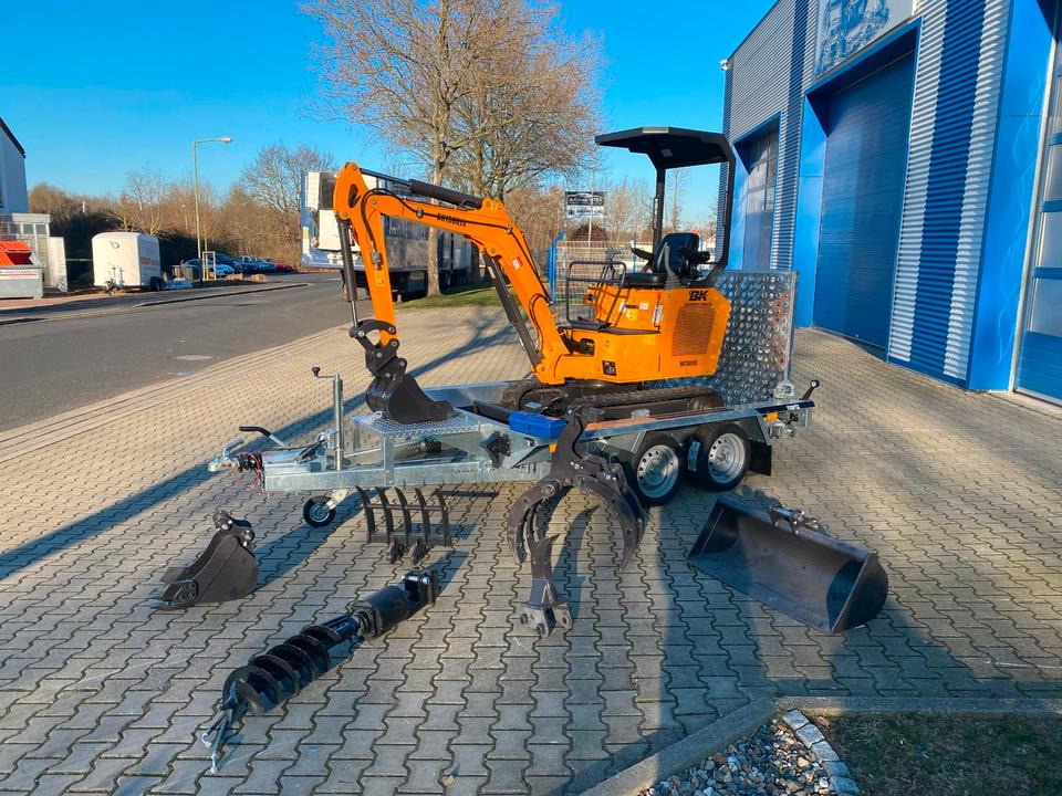 Minibagger BK1500JS + Anhänger *INKL.19% MWST*BERGER KRAUS*KUBOTA*JOYSTICK*ZUBEHÖRPAKET*SOFORT!* - Minigrävmaskin, Släp: bild 2 Minibagger BK1500JS + Anhänger *INKL.19% MWST*BERGER KRAUS*KUBOTA*JOYSTICK*ZUBEHÖRPAKET*SOFORT!* - Minigrävmaskin, Släp: bild 2