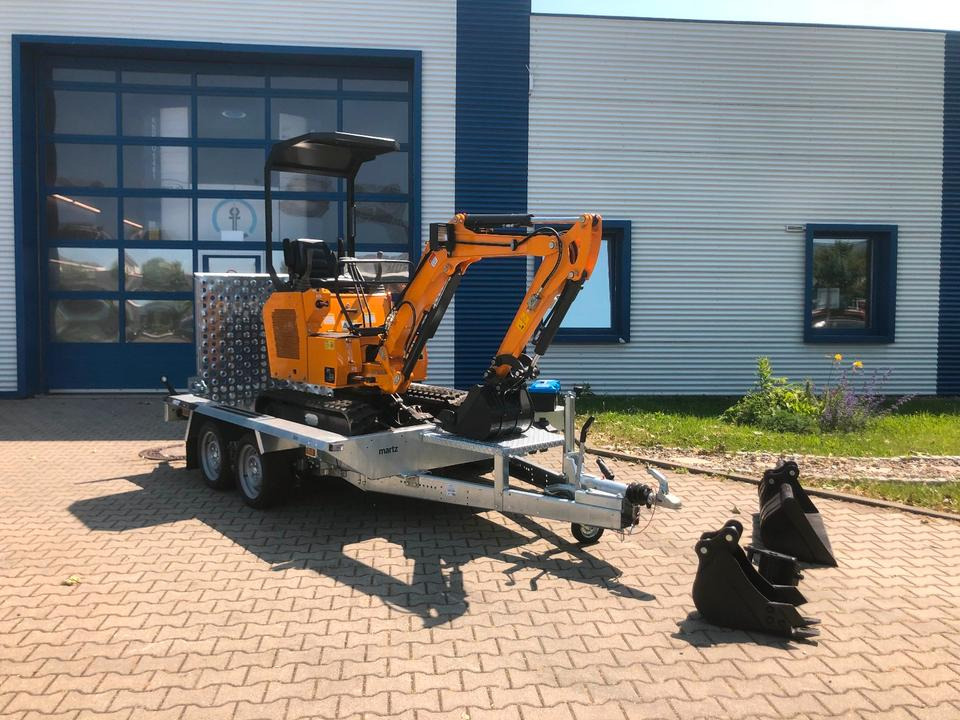 Minibagger BK1500JS inkl. Anhänger *INKL.19% MWST*BERGER KRAUS*KUBOTA*JOYST*SCHAUFELPAKET* - Minigrävmaskin, Släp: bild 4 Minibagger BK1500JS inkl. Anhänger *INKL.19% MWST*BERGER KRAUS*KUBOTA*JOYST*SCHAUFELPAKET* - Minigrävmaskin, Släp: bild 4