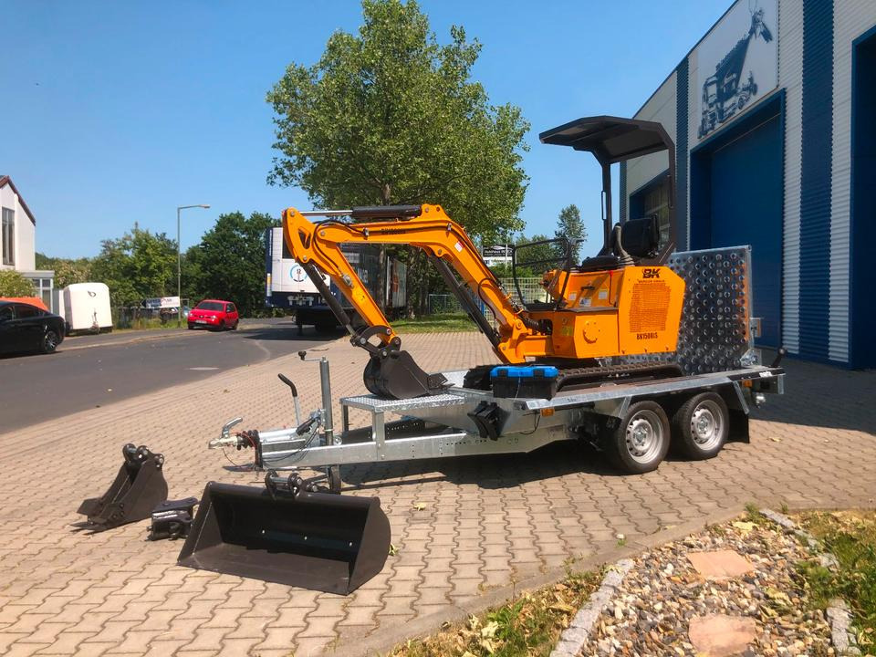 Minibagger BK1500JS inkl. Anhänger *INKL.19% MWST*BERGER KRAUS*KUBOTA*JOYST*SCHAUFELPAKET* - Minigrävmaskin, Släp: bild 2 Minibagger BK1500JS inkl. Anhänger *INKL.19% MWST*BERGER KRAUS*KUBOTA*JOYST*SCHAUFELPAKET* - Minigrävmaskin, Släp: bild 2