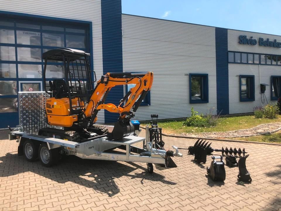 Minibagger BK1700JS + Tieflader + Zubehör *INKL.19% MWST*BERGER KRAUS*KUBOTA*JOYST*SOFORT! - Minigrävmaskin, Släp: bild 4 Minibagger BK1700JS + Tieflader + Zubehör *INKL.19% MWST*BERGER KRAUS*KUBOTA*JOYST*SOFORT! - Minigrävmaskin, Släp: bild 4